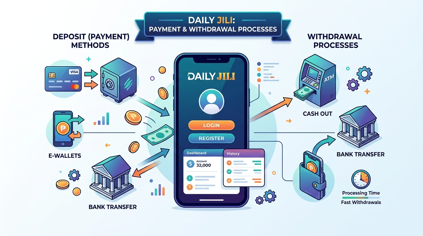 Daily JILI Login Register: Payment Methods and Withdrawal Processes